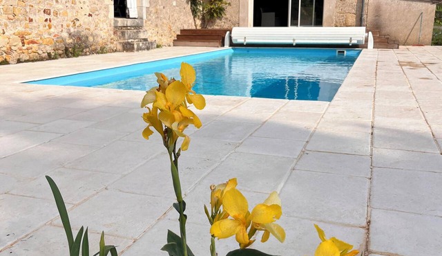 Family estate with a pool, 2 houses, and spacious outdoor areas - New