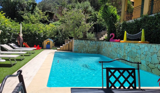 Family Villa Apt with Pool & Kids’ Garden