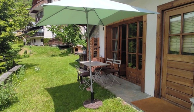 Ground floor apartment 55 m2 + garden in chalet, resort-village center, quiet location