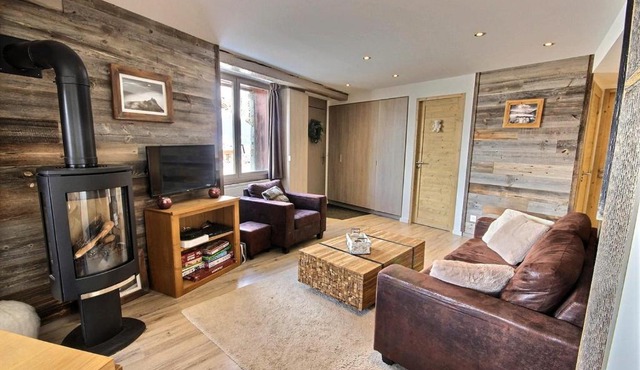 Le Bouquetin 8 person 50m from slopes in the heart of the village