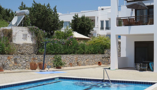 Modern, stylish apartment in traditional village of Gennadi with large pool