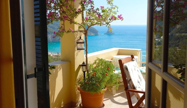 Natalia Loft Apartment C with panoramic sea views of Agios Gordios bay