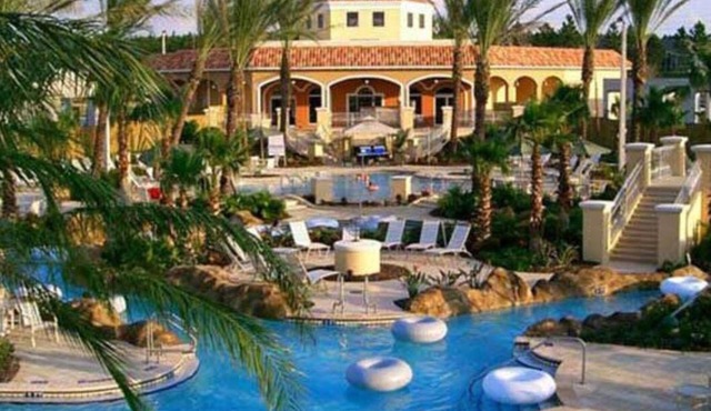 Orlando Lazy River Oasis with Game Room, Bar, Restaurant, Water Slide & Hot Tub