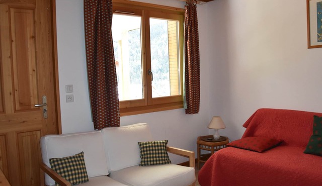 Pleasant garden-level apartment in chalet, pets allowed, for 3 people