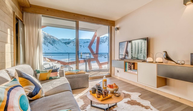 Premium 4* Apartment in Tignes, 6 Pax, South Balcony, Free Wifi