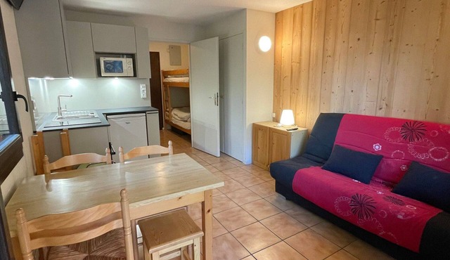 Quiet studio for 4 pers. with terrace in Samoëns