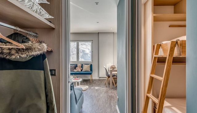 Renovated apartment in Tignes, 2 rooms, near lake