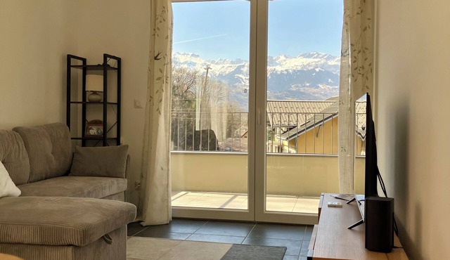 St Gervais Le Fayet Quiet 2 bedroomed apartment with exceptional views! Terrace
