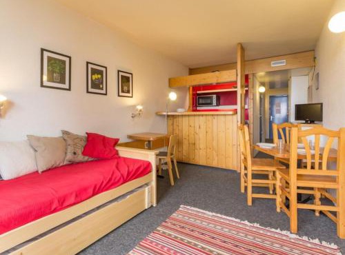 Studio cabine pour 5 pers, balcon, Les Arcs 2000 - FR-1-346-443