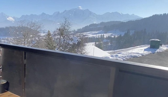 Studio lumineux avec vue sur le Mont Blanc