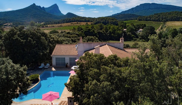 Stunning View of Pic Saint-Loup - Pool – Vacation Rental for 4 People