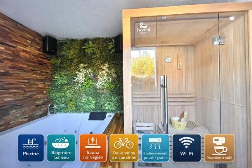 Suite Marrackech, Sauna, Jaccuzi , Piscine, vélo, Ardèche