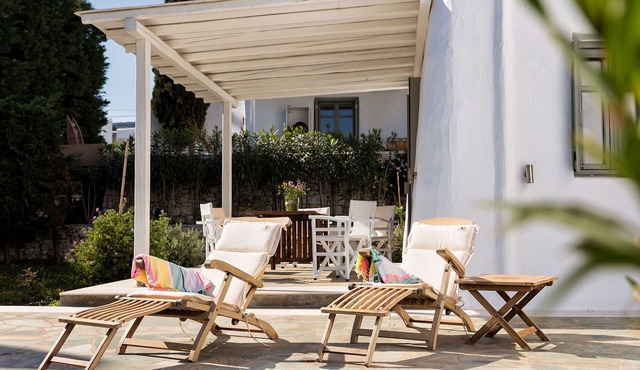 SUN DROP II with garden, on Drios Beach - Paros