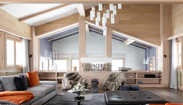 Superb luxury modern chalet with relaxation and fitness areas