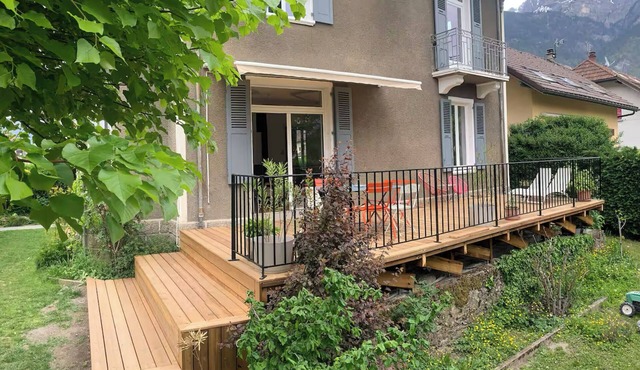 Town house with garden
