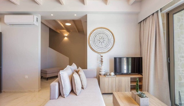 Twin Villas, pool, sea view, BBQ, luxury, quiet