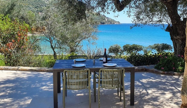 Two stone homes by the sea for shared slow moments