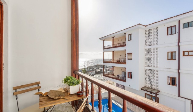Vacation Apartment 'Martimar Candelaria' with Sea View, Shared Pool and Wi-Fi