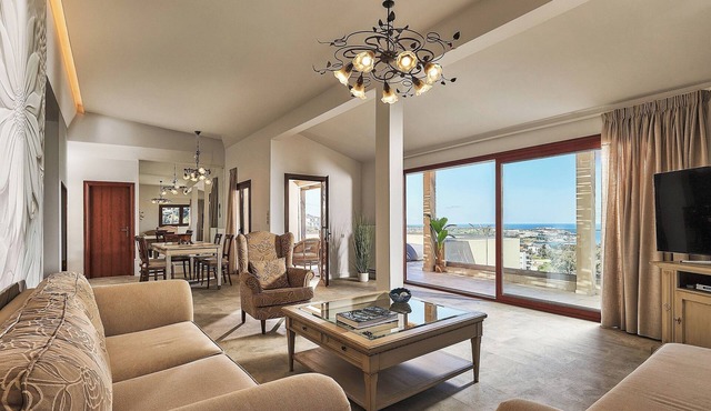 "Villa Dimitra" - Spacious deluxe villa with private jacuzzi/Comm.Pool/sea view