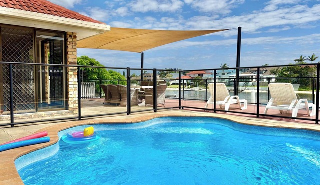 Waterfront Family House with Pool, BBQ