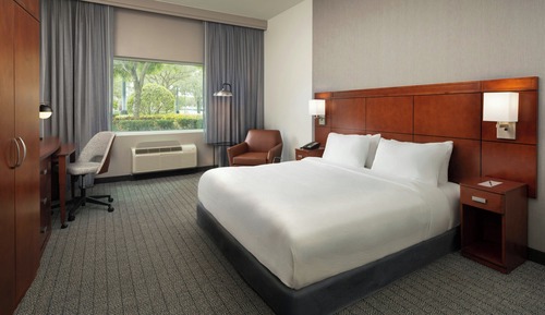 Room, 1 King Bed, Hearing Accessible (Roll-in Shower)