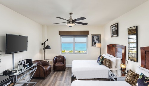 Deluxe Double Room, 2 Double Beds, Ocean View