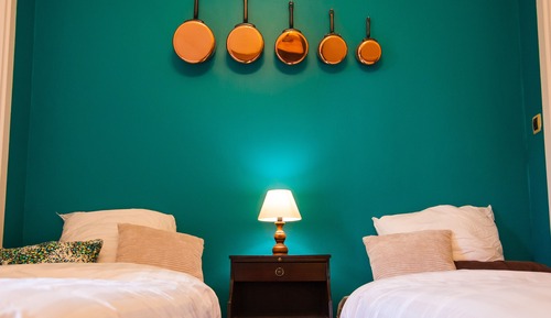 Comfort Twin Room, Private Bathroom, Garden View (Gastronomie)