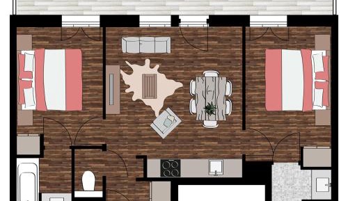 2 Bedroom Apartment (max 6 people)
