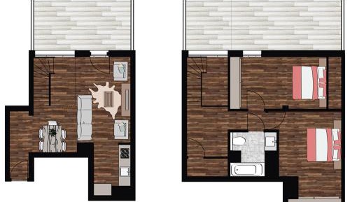 2 Bedroom Apartment Duplex (max 6 people)