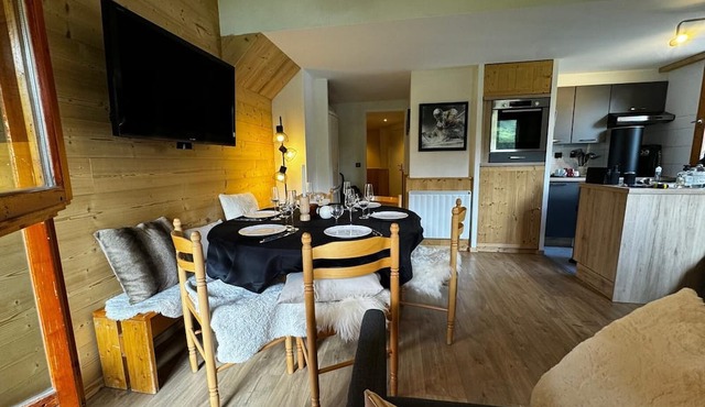 Ski-in ski-out garage superb Duplex view 8 people bright 3 bedrooms 2 bathrooms